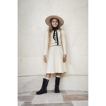 Knit Collar Dress - Kidichic